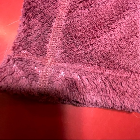 Patagonia Womens Jacket Medium Polartec Thermal Pro rug Fleece Burgundy - Picture 6 of 15